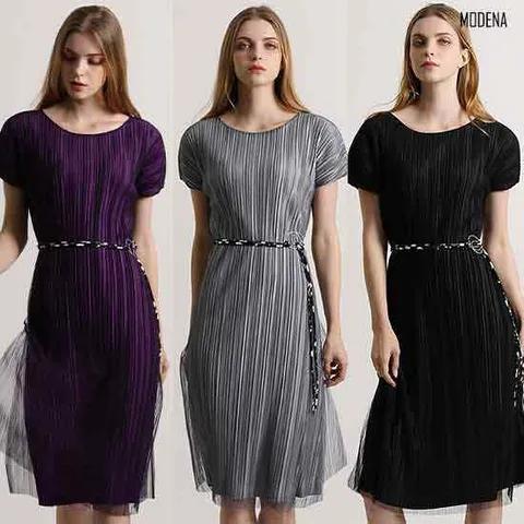 [품절특가80%]G.모데나 썸머 플리츠 시스루 원피스 3종 택1