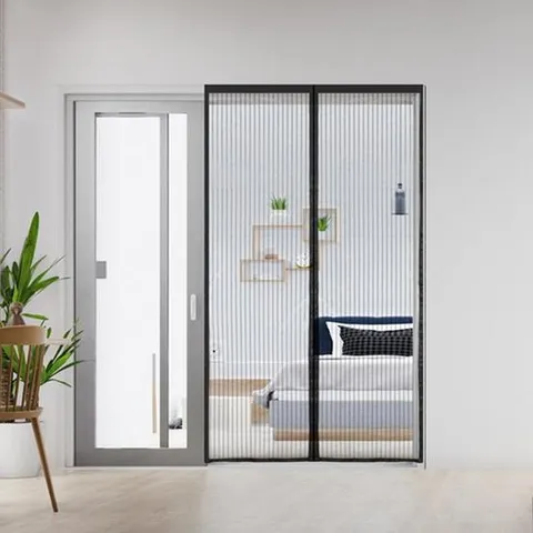 [써니 생활]현관 방문 붙이는 자석 방충망 모기장 2종