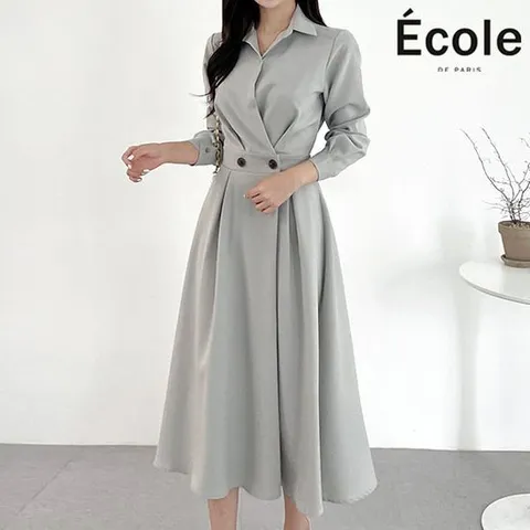 [에꼴드파리]메죵 A라인 원피스_F32WOB006Z