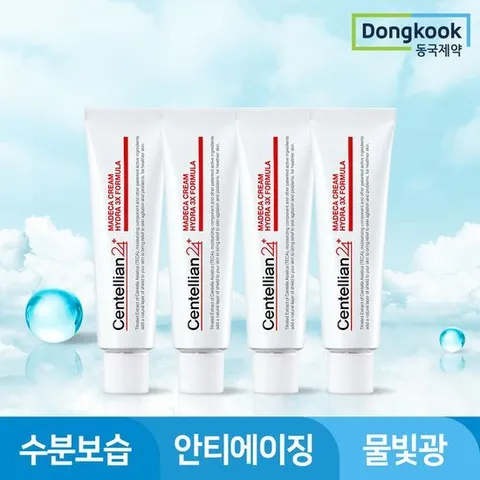 [동국제약]마데카크림 마데카크림 하이드라 포뮬러 50ml 4개 수분크림 물광 탄력 속보습 진정