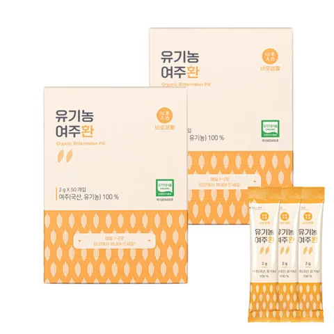 바로생활 유기농 여주환 50포 2박스 (100포)