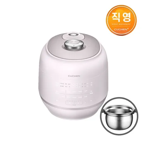 쿠첸 121플러스밥솥 6인 올스테인레스 IH전기압력밥솥 CRT-RPS0671BW 블러썸화이트
