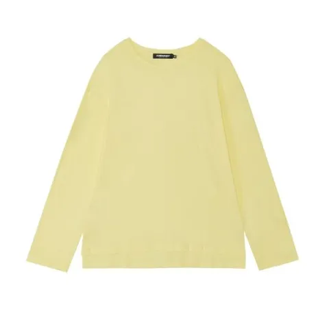 [잠뱅이] 여성)  슬럽 긴팔 티셔츠(세미오버핏)_AM2WTS456-LY