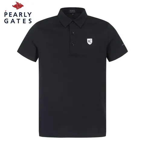 [파리게이츠] 남성 심플 솔리드 칼라 반팔 티셔츠