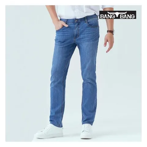 [뱅뱅][뱅뱅] 남성 릴렉스 울트라 스트레치 밴딩데님_인디고