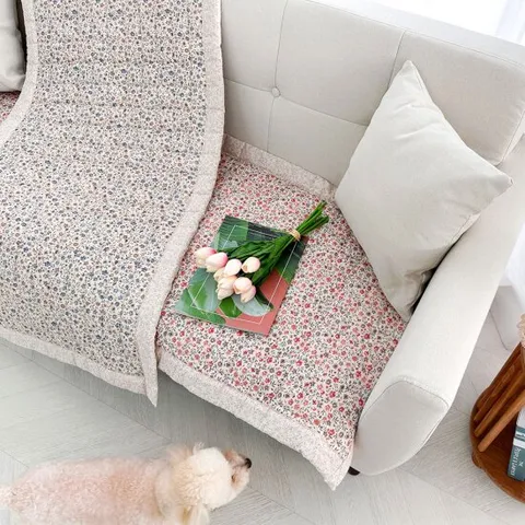 논슬립 먼지없는 사계절 쇼파패드 순면 누빔 쇼파커버_3인용