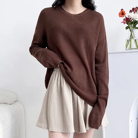 [sado]여성 린넨 라운드니트티 루즈핏 봄여름 77까지 국내산1001