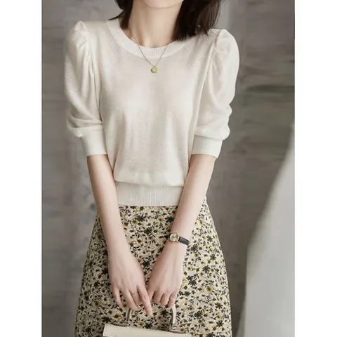 [카라]KARRA 숄더셔링와플하프니트_A3F0970