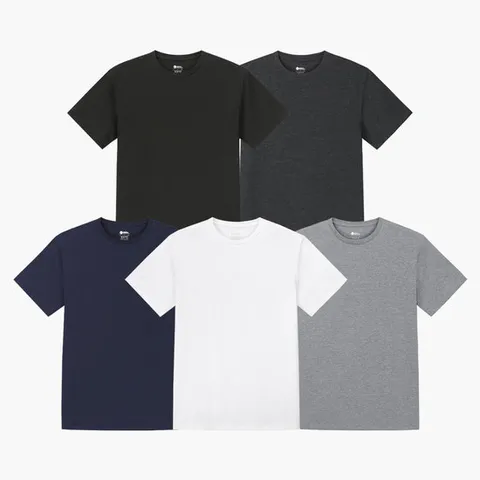3장세트 남녀공용 무지 데일리 여름 티셔츠세트 반팔티
