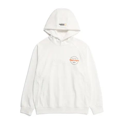 내셔널지오그래픽 N231UHD905 데일리 세미오버핏 후드티 IVORY