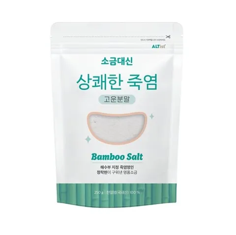 소금대신 치아용 양치용 상쾌한 죽염 고운분말 250g, 1개