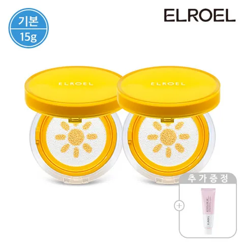 [기본] 엘로엘 1초보정 파데프리+선쿠션 본품1+ 1_ELROEL