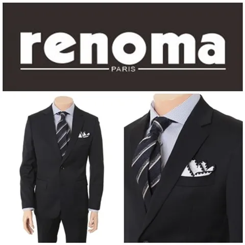 [ 롯데백화점 ][레노마캐주얼][경조사필수]S/S 레노마 블랙 기본 무광스판정장 RSAISJ DR4470