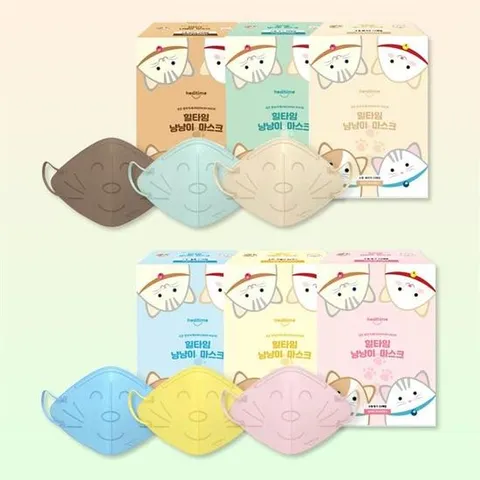 힐타임 냥냥이 KF94마스크 고양이 초소형 25매