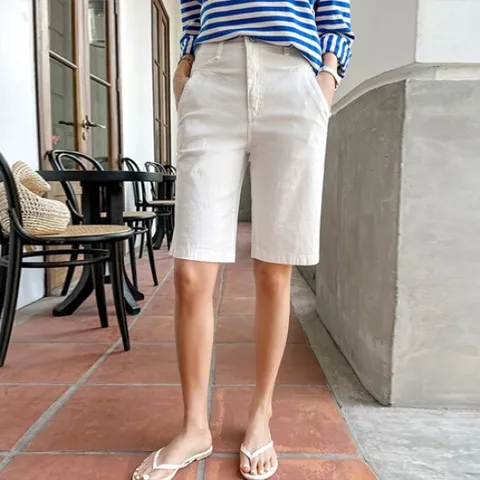 [조아맘] 다트 5부 반밴딩 팬츠