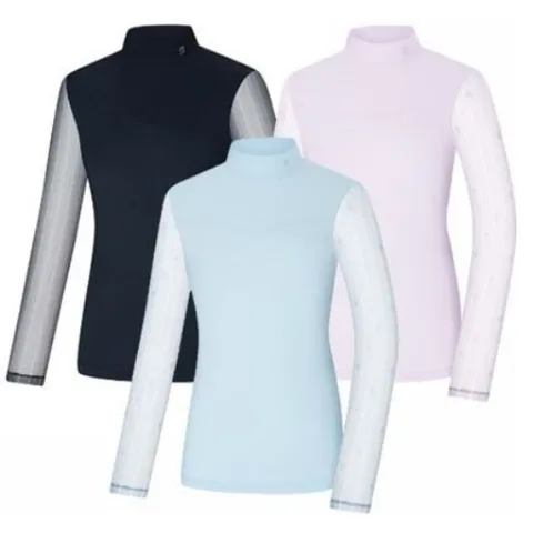 [ 롯데백화점 ][콜핑]LD08 여성 여름 아이스본 소매망사 긴팔 냉감등산티 KVT4363W