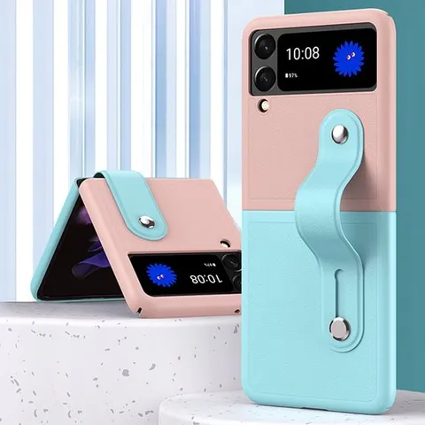 갤럭시 Z플립4 투톤컬러 스트랩 슬림 케이스 비스포크 제트 지