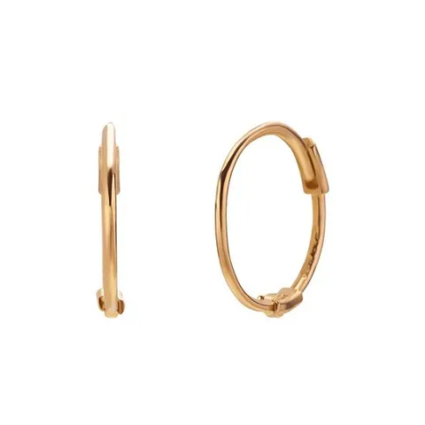 [모아르] 14K 원터치 귀걸이 슬림링 폭0.7mm 지름1.3cm