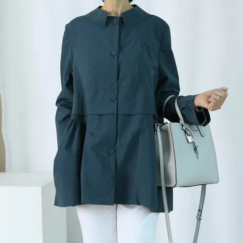 여름 신상 프릴 홑겹 바람막이 얇은 야상 자켓