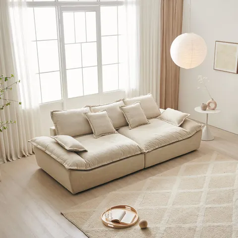 폴로까사 플랑 구스다운 타이보텍스 4인 소파