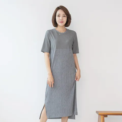 엄마옷 마담4060 레베카플리츠원피스-QAOP304003-