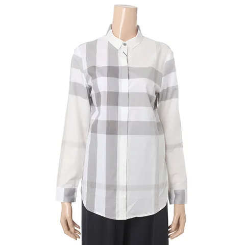 [ 롯데백화점 ][버버리]여성 체크 긴팔셔츠 40152481