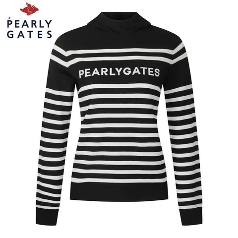 [파리게이츠] 여성 스트라이프 후드 긴팔 니트