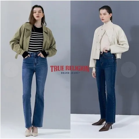 [트루릴리전][트루릴리전] 여성 USA코튼 데님 팬츠 2종택1