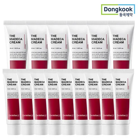 동국제약 센텔리안24 더마데카크림 스페셜 구성(45mlX6개+15mlX9개) 주름 보습 흡수 진정 탄력 리프팅 기미 모공 항산화 콜라겐 엘라스틴 병풀 더마케어 TECA 안티에이징