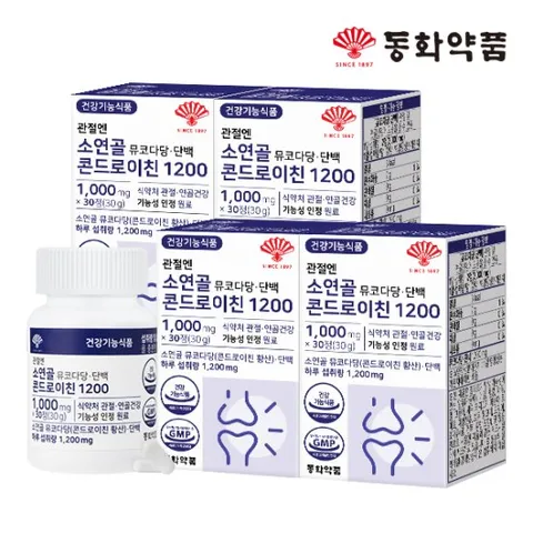 동화약품 관절엔 소연골 뮤코다당 단백 콘드로이친 1200 4병