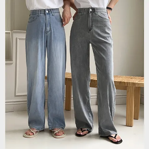 [시크폭스] 실키텐셀 와이드데님팬츠