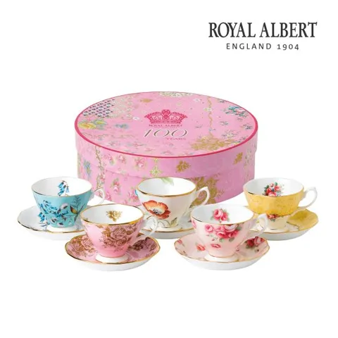 [ 롯데백화점 ]100주년 리프레시 커피잔 5인조 세트(후기)