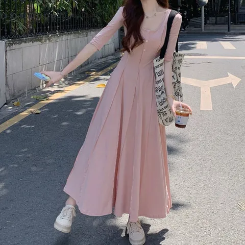 [아리엘스타일]핑크페니원피스