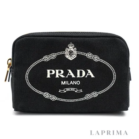 라프리마 [프라다] 카나파 로고 파우치 1NA021-20L-F0N12