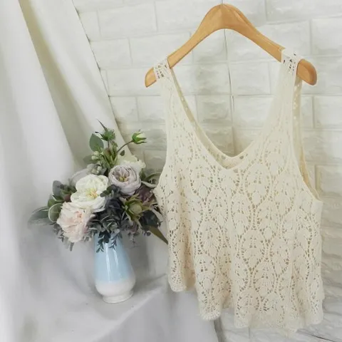 bnb_ 뷔스티에 뜨게뷔스티에조끼,여름조끼,미니베스트,그물조끼