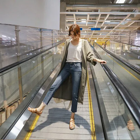 [아리엘스타일]편안한 데일리무드 라젤린넨롱가디건