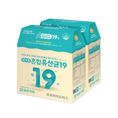 일양 장에존 프로바이오틱스 혼합 유산균19종 60포x2박스 4개월