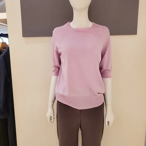 [ 롯데백화점 ][안지크]라운드니트티셔츠AH2KP5130