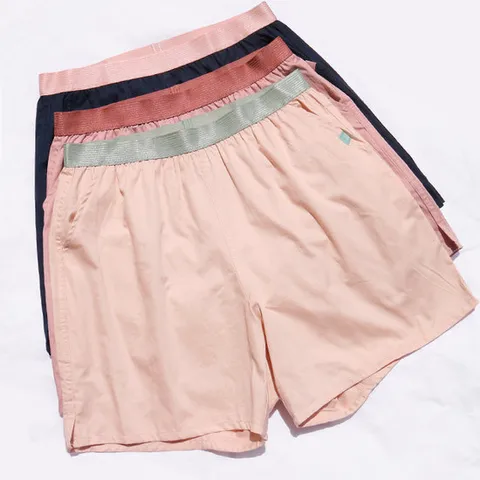 순면100% 여성 밴딩 트렁크 드로즈 네모 편안한 사각팬티 여자