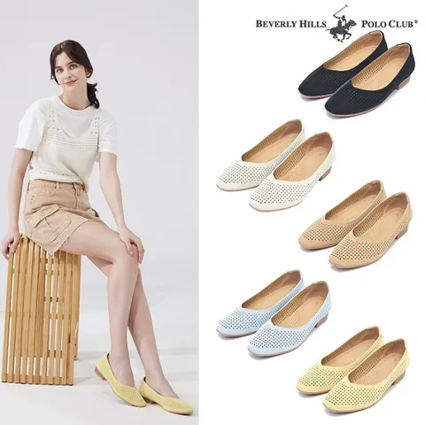 비버리힐스 폴로클럽 루나 여성 펀칭 펌프스