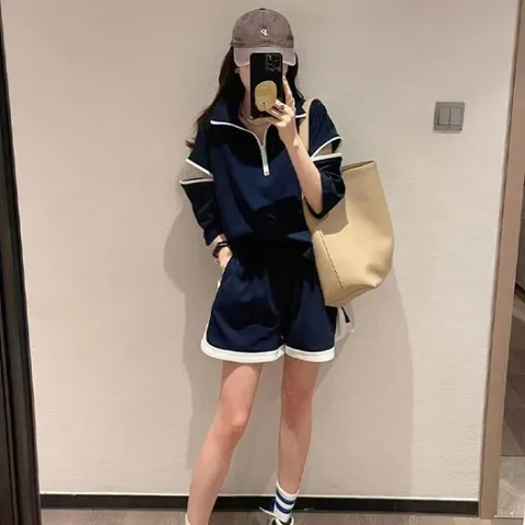 [아리엘스타일]꾸안꾸 캐주얼SET 론치타트레이닝세트