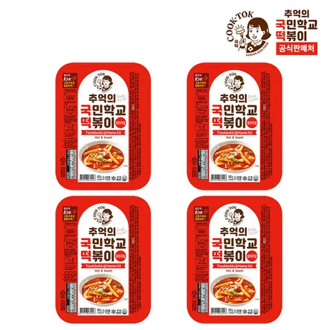 추억의 국민학교 떡볶이 오리지널x4개