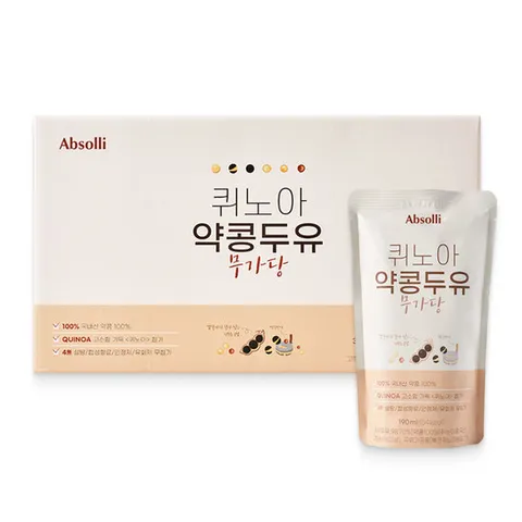 앱솔리 퀴노아 약콩두유 무가당 190ml 20팩