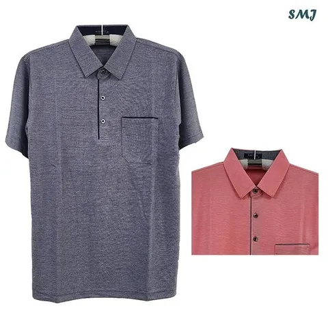 SMJ1728 남자 반팔 카라 티셔츠 인견 스판 남성 봄 여름
