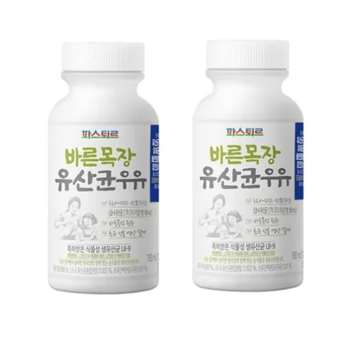 [ 롯데백화점 ][파스퇴르]파스퇴르바른목장유산균우유180ml10입 아이스박스무료