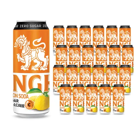싱하유자소다 탄산음료 330mlX24개입 (0kcal)