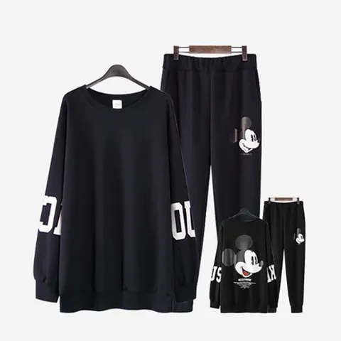 [에스티아] 1965 미키 맨투맨 조거 세트 트레이닝세트 빅사이즈