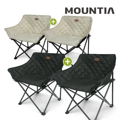 마운티아 네오 하프체어 캠핑의자 세트(2P) /감성 폴딩의자
