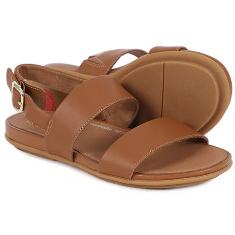 핏플랍 여성 그라시에 레더 라이트탄 백 스트랩 샌들 (EB1-592)