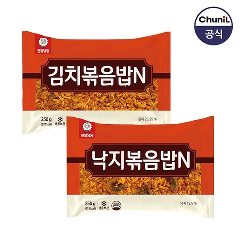 [천일식품] 김치볶음밥250g x 5봉 +낙지볶음밥250g x 5봉